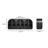 Salone Black Sideboard by Moe's Home at Eve Furniture