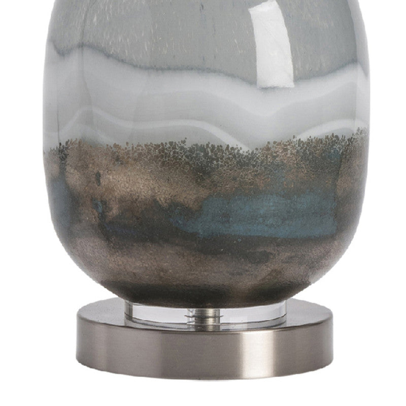 Saluti Grey Table Lamp by Crestview at Eve Furniture