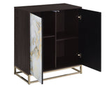 Salvador 2-Door Cabinet with Faux-Marble Doors