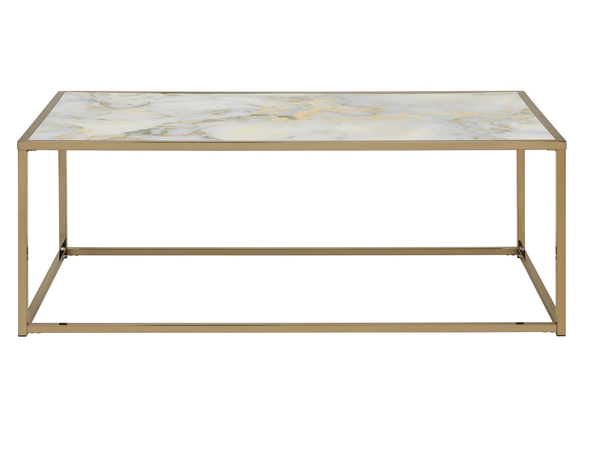 Salvador 3-Piece Faux-Marble Table Set