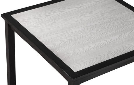 Salvador Black and White 5-Piece Counter Height Dining Set by Crown Mark at Eve Furniture