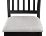 Salvador Black and White 5-Piece Counter Height Dining Set by Crown Mark at Eve Furniture