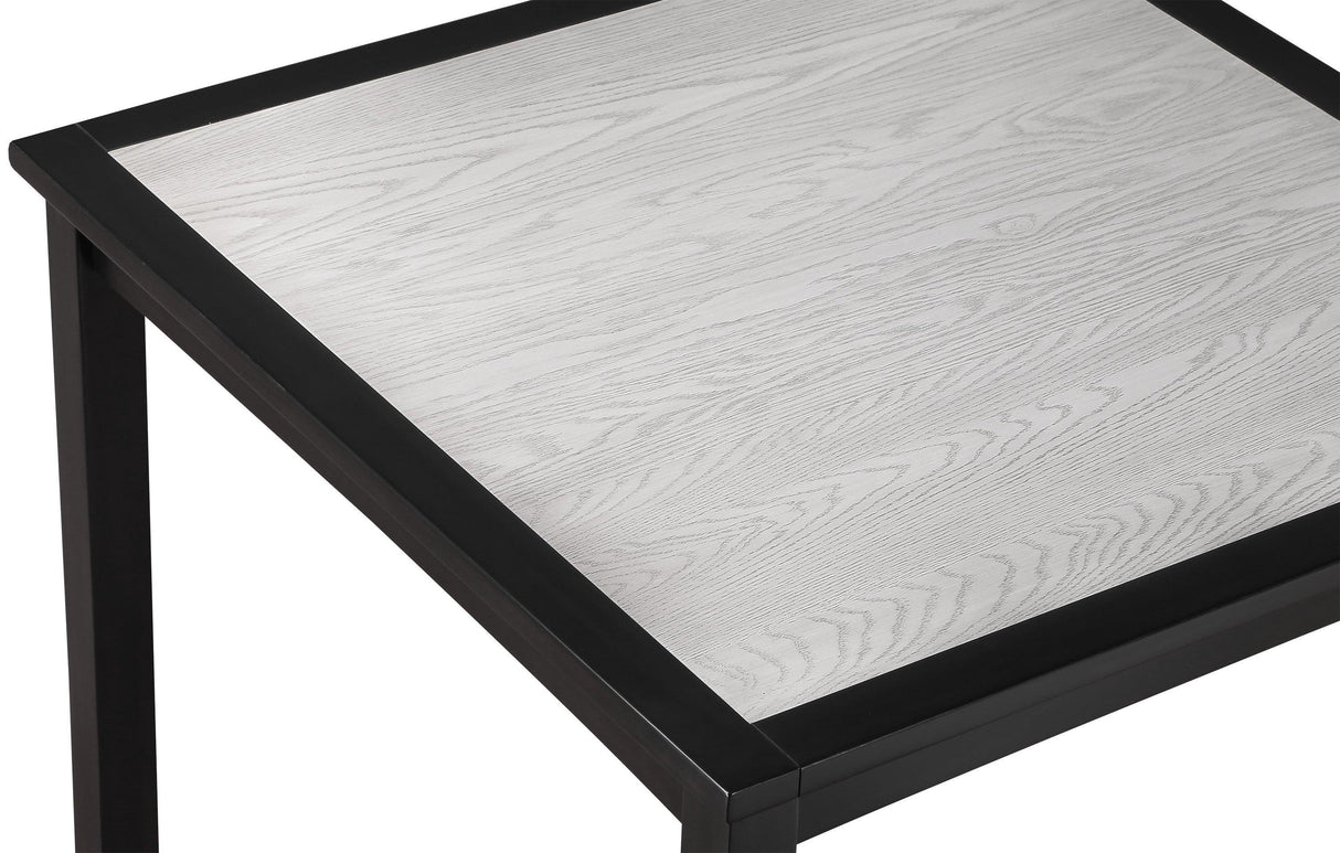 Salvador Black and White 5-Piece Counter Height Dining Set by Crown Mark at Eve Furniture