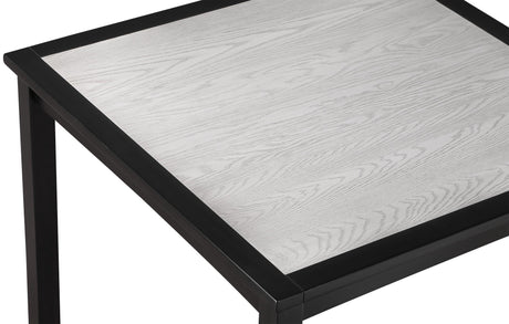 Salvador Black and White 5-Piece Counter Height Dining Set by Crown Mark at Eve Furniture