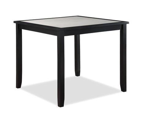 Salvador Black and White 5-Piece Counter Height Dining Set by Crown Mark at Eve Furniture