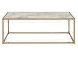 Salvador Faux-Marble Coffee Table by Steve Silver at Eve Furniture