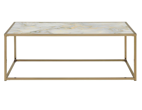 Salvador Faux-Marble Coffee Table by Steve Silver at Eve Furniture
