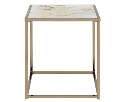Salvador Faux-Marble End Table by Steve Silver at Eve Furniture