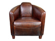 Salzburg Dark Brown Leather Club Chair