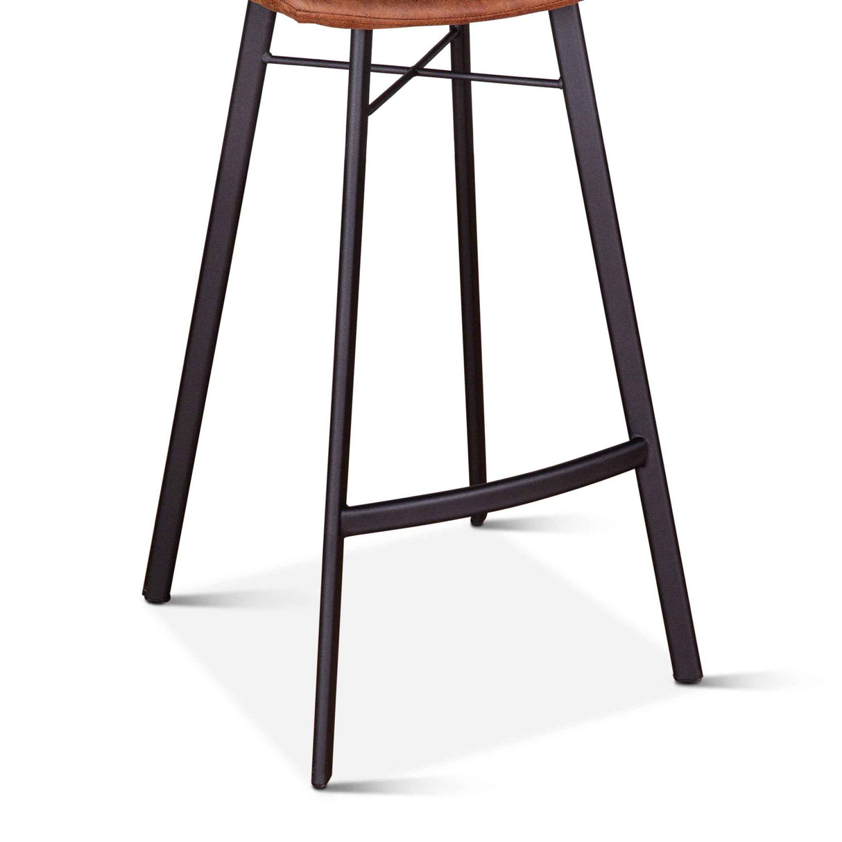 Sam 18" Bar Chair in Trapper Brown Microfiber by Home Trends & Design at Eve Furniture