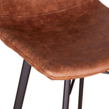 Sam 18" Bar Chair in Trapper Brown Microfiber by Home Trends & Design at Eve Furniture