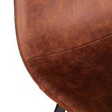 Sam 18" Bar Chair in Trapper Brown Microfiber by Home Trends & Design at Eve Furniture