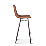 Sam 18" Bar Chair in Trapper Brown Microfiber by Home Trends & Design at Eve Furniture