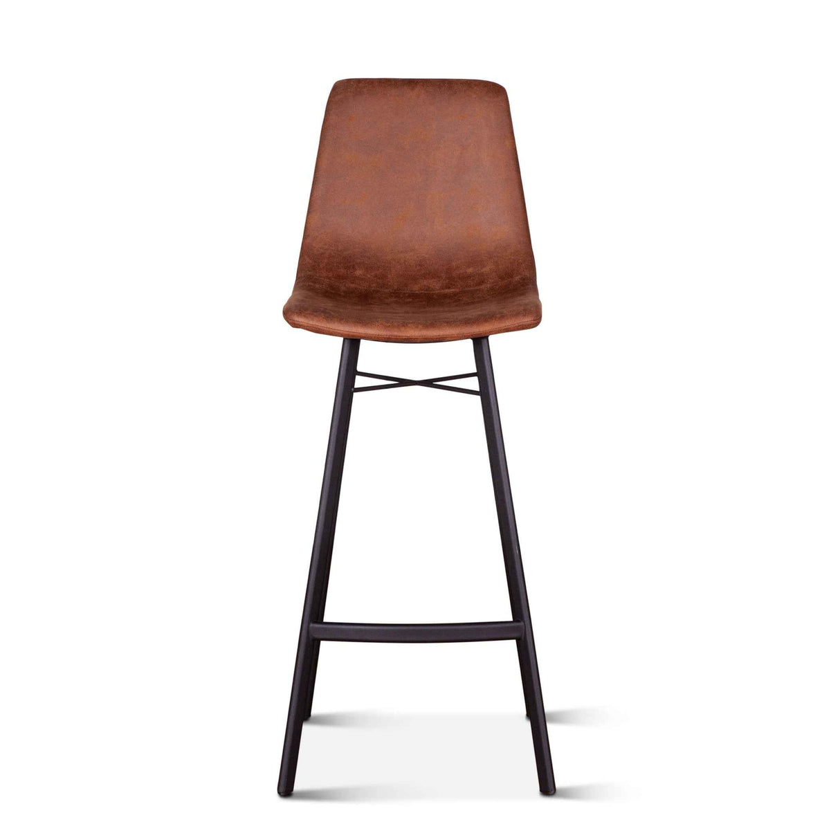 Sam 18" Bar Chair in Trapper Brown Microfiber by Home Trends & Design at Eve Furniture