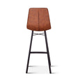 Sam 18" Bar Chair in Trapper Brown Microfiber by Home Trends & Design at Eve Furniture