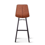 Sam 18" Bar Chair in Trapper Brown Microfiber by Home Trends & Design at Eve Furniture
