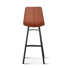 Sam 18" Bar Chair in Trapper Brown Microfiber by Home Trends & Design at Eve Furniture