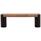 Samael Bench, Black by Dovetail at Eve Furniture
