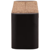 Samael Bench, Black by Dovetail at Eve Furniture