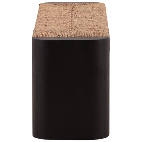 Samael Bench, Black by Dovetail at Eve Furniture