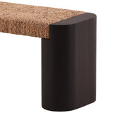 Samael Bench, Black by Dovetail at Eve Furniture