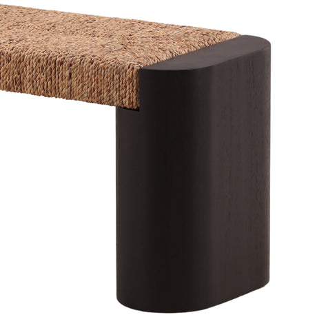 Samael Bench, Black by Dovetail at Eve Furniture