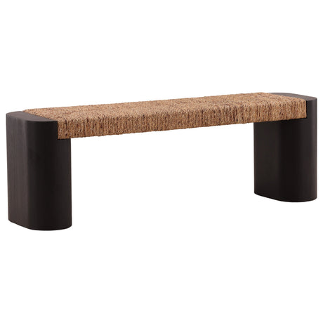 Samael Bench, Black by Dovetail at Eve Furniture