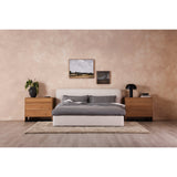 Samara Cottage Linen Queen Bed by MOES at Eve Furniture