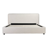 Samara Cottage Linen Queen Bed by MOES at Eve Furniture
