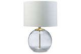 Samder Clear/Brass Finish Table Lamp by Ashley at Eve Furniture