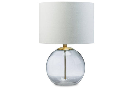 Samder Clear/Brass Finish Table Lamp by Ashley at Eve Furniture