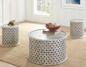 Samir 3-Piece Occasional Set (Cocktail Table & 2 End Tables) by Steve Silver at Eve Furniture