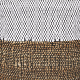 Samiya Jute w/ White Cotton Pouf by Mercana at Eve Furniture