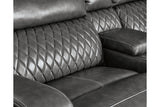 Samperstone Gray 6-Piece Power Reclining Modular Sectional by Ashley at Eve Furniture