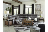 Samperstone Gray 6-Piece Power Reclining Modular Sectional by Ashley at Eve Furniture