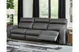 Samperstone Gray Power Reclining Living Room Set by Ashley at Eve Furniture