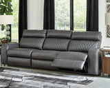 Samperstone Gray Power Reclining Living Room Set by Ashley at Eve Furniture