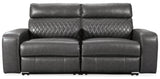 Samperstone Gray Power Reclining Living Room Set by Ashley at Eve Furniture