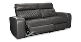 Samperstone Gray Power Reclining Living Room Set by Ashley at Eve Furniture
