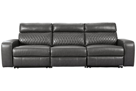 Samperstone Gray Power Reclining Living Room Set by Ashley at Eve Furniture