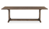 Samuel Dining Table Dark Brown by Moe's Home at Eve Furniture