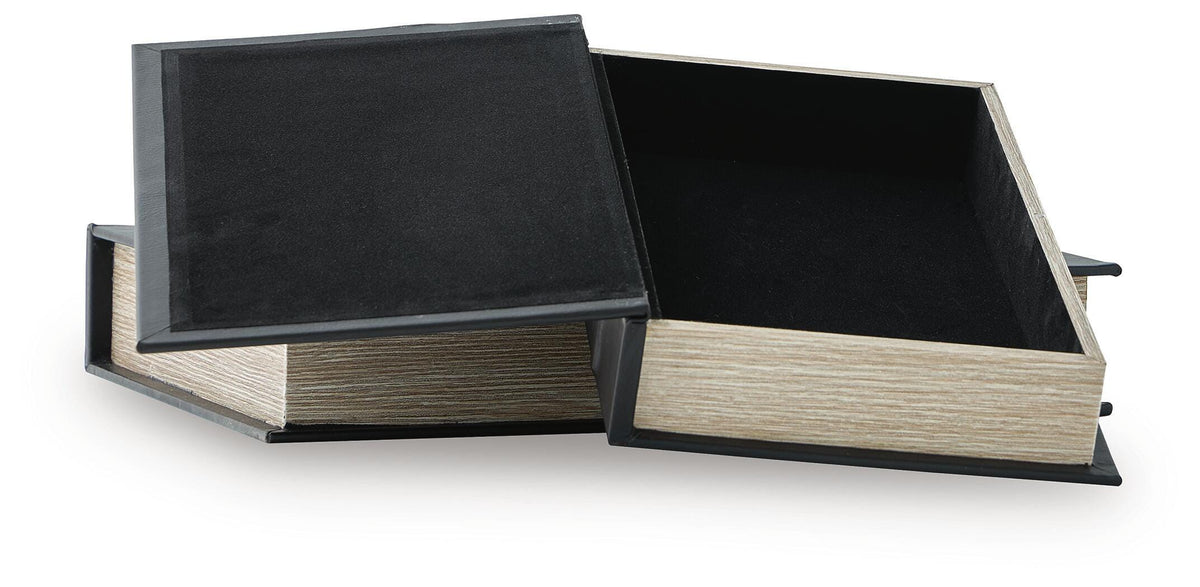 Samwell Black Box, Set of 2 by Ashley at Eve Furniture