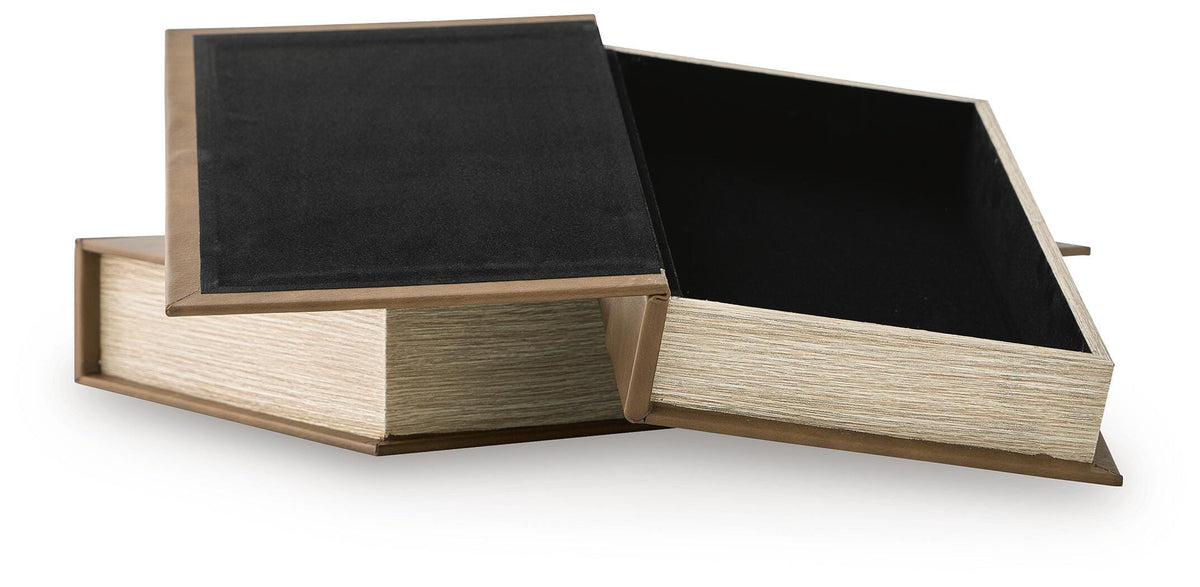 Samwell Brown Box, Set of 2 by Ashley at Eve Furniture