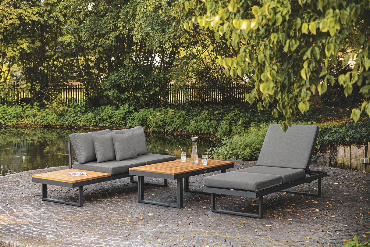 San Jose Gun Metal/Natural/Gray Modular Sectional by Furniture of America at Eve Furniture