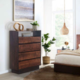 San Marino 34" Wide Tall Chest in Raw Walnut by Home Trends & Design at Eve Furniture