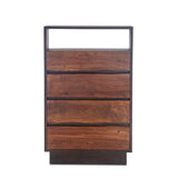 San Marino 34" Wide Tall Chest in Raw Walnut by Home Trends & Design at Eve Furniture