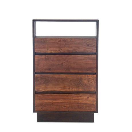 San Marino 34" Wide Tall Chest in Raw Walnut by Home Trends & Design at Eve Furniture
