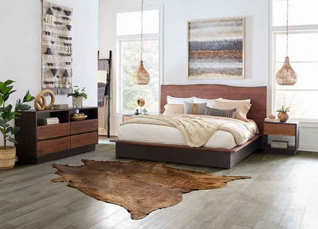San Marino 64" Dresser in Raw Walnut and Ebony by Home Trends & Design at Eve Furniture