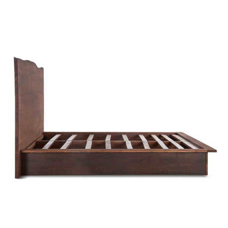 San Marino King Bed in Raw Walnut and Ebony by Home Trends & Design at Eve Furniture