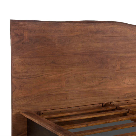 San Marino King Bed in Raw Walnut and Ebony by Home Trends & Design at Eve Furniture
